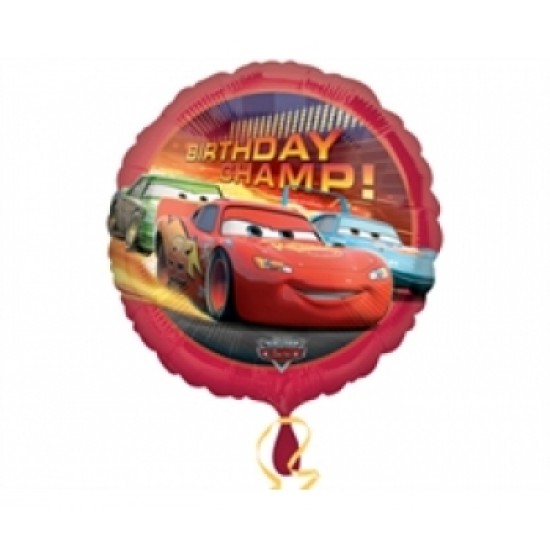 Folyo Balon Anagram Cars Birthday Champ Paketli 18 İnç