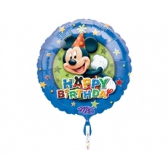 Folyo Balon Anagram Mickey Birthday Stars Paketli 18 İnç