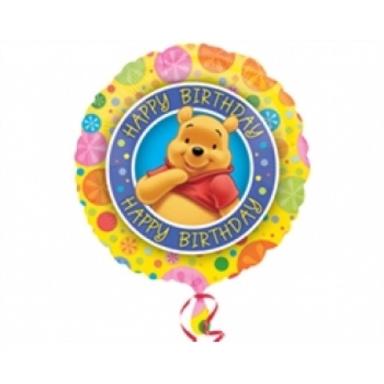 Folyo Balon Anagram Winnie The Pooh Birthday 18 İnç