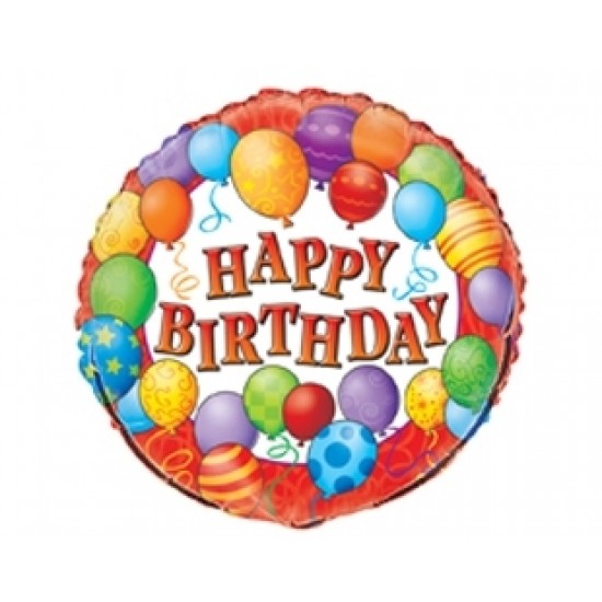 Folyo Balon Flexi Happy Birthday 18 İnç