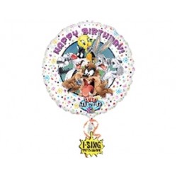 Folyo Balon Anagram Looney Tunes Tweety Birthday Müzikli 28 İnç Paketli