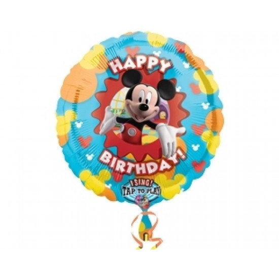 Folyo Balon Anagram Mickey Club House Birthday Müzikli 28 İnç Paketli