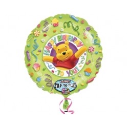 Folyo Balon Anagram Winnie The Pooh Happy Birthday Müzikli 28 İnç Paketli