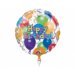 Folyo Balon Anagram Ağırlıklı Birthday Balloons N Stars 32 İnç Paketli