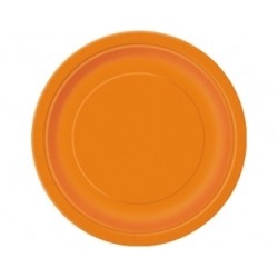 8 Adet 23 Cm Turuncu Pastel Tabak