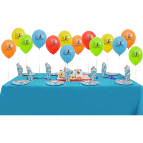 8 Kişilik First Birthday Blue Ekonomik Set