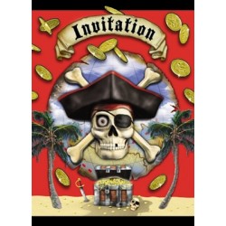 8 Adet Pirate Bounty Davetiye