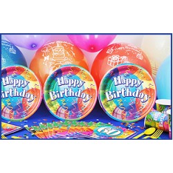 8 Kişilik 60 Yaş Brilliant Birthday Ekonomik Set