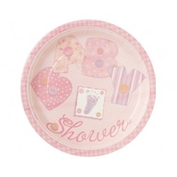 Baby Pink Stitching Tabak 23 cm'lik 8 tane