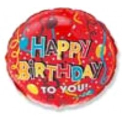 Folyo Balon Flexi Birthday Ribbon 18 İnç
