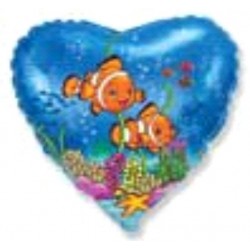 Folyo Balon Flexi Clowfish Friends 18 İnç