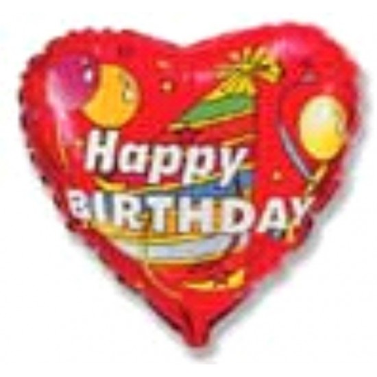 Folyo Balon Flexi Happy Birthday 18 İnç
