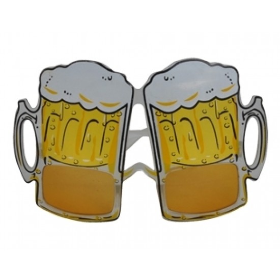 Bira Bardağı Desenli Parti Gözlük 5