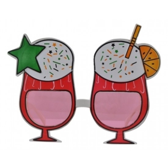 Koktely Bardağı Şekilli Parti Gözlüğü