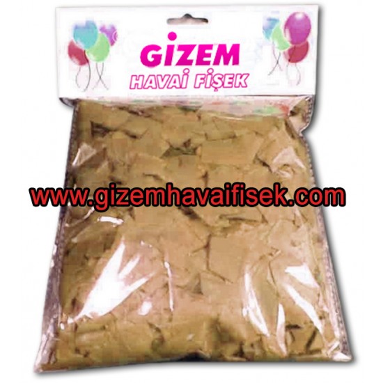 Krem Renkli Konfeti Kağıdı