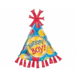 Folyo Balon Anagram Birthday Boy Party Hat Supershape Paketli
