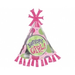 Folyo Balon Anagram Birthday Girl Party Hat Supershape Paketli