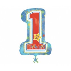 Folyo Balon Anagram One Derful Birthday Boy Supershape Paketli