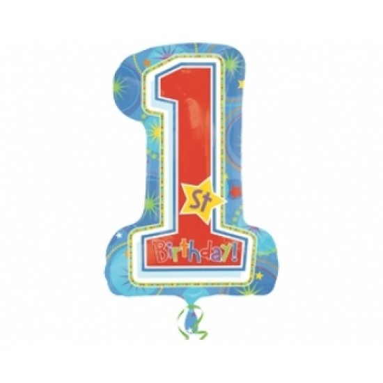 Folyo Balon Anagram One Derful Birthday Boy Supershape Paketli