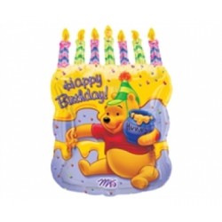 Folyo Balon Anagram Winnie The Pooh Doğum Günü Pastası Supershape Paketli