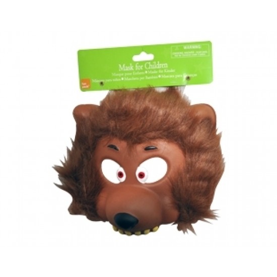 Tüylü Kurt Maske Yarım