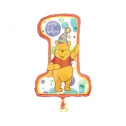 Folyo Balon Anagram Winnie The Pooh 1 Yaş Supershape Paketli